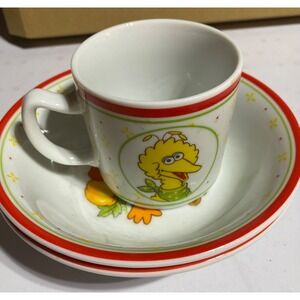 Newcor Vintage Sesame Street Porcelain 3 Piece Set